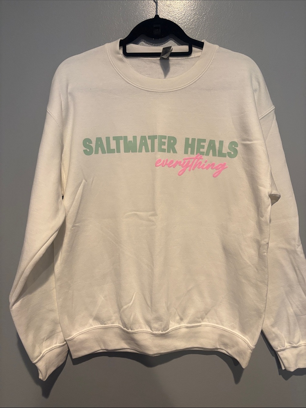 Custom: Saltwater Heals Everything Crewneck Sweatshirt